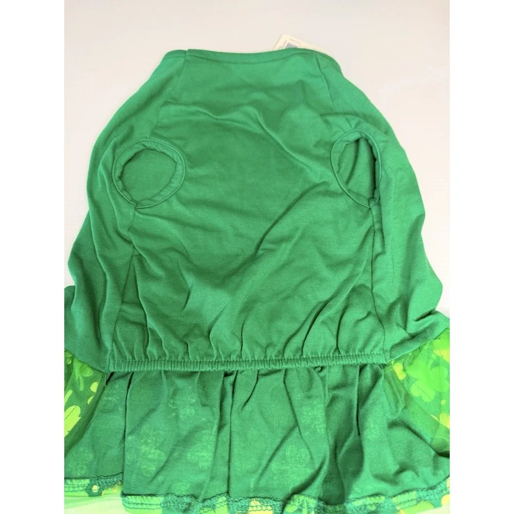 Top Paw Dog Dress Little Miss Lucky St Patrick's Day Size Medium NWT